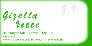 gizella vette business card